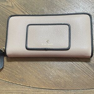 Kate Spade Blush and Black Wallet